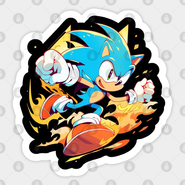 sonic Sticker by skatermoment